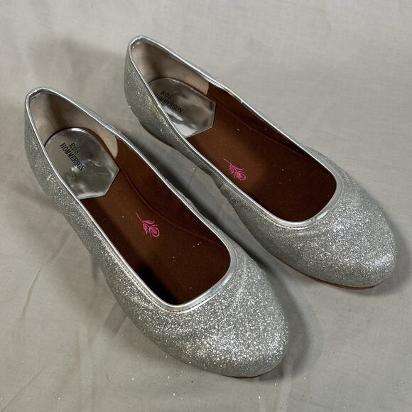Ros Hommerson Odelle Silver Glitter Ballet Flats Flexble Womans Size 11.5 W/Box - Picture 16 of 16